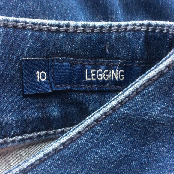 Seven7 Denim Ankle Button High Rise Legging Classic Boho Comfort Jeans Size 10 - Picture 6 of 9